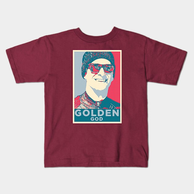 Obey the Golden God Kids T-Shirt by Sunny Legends